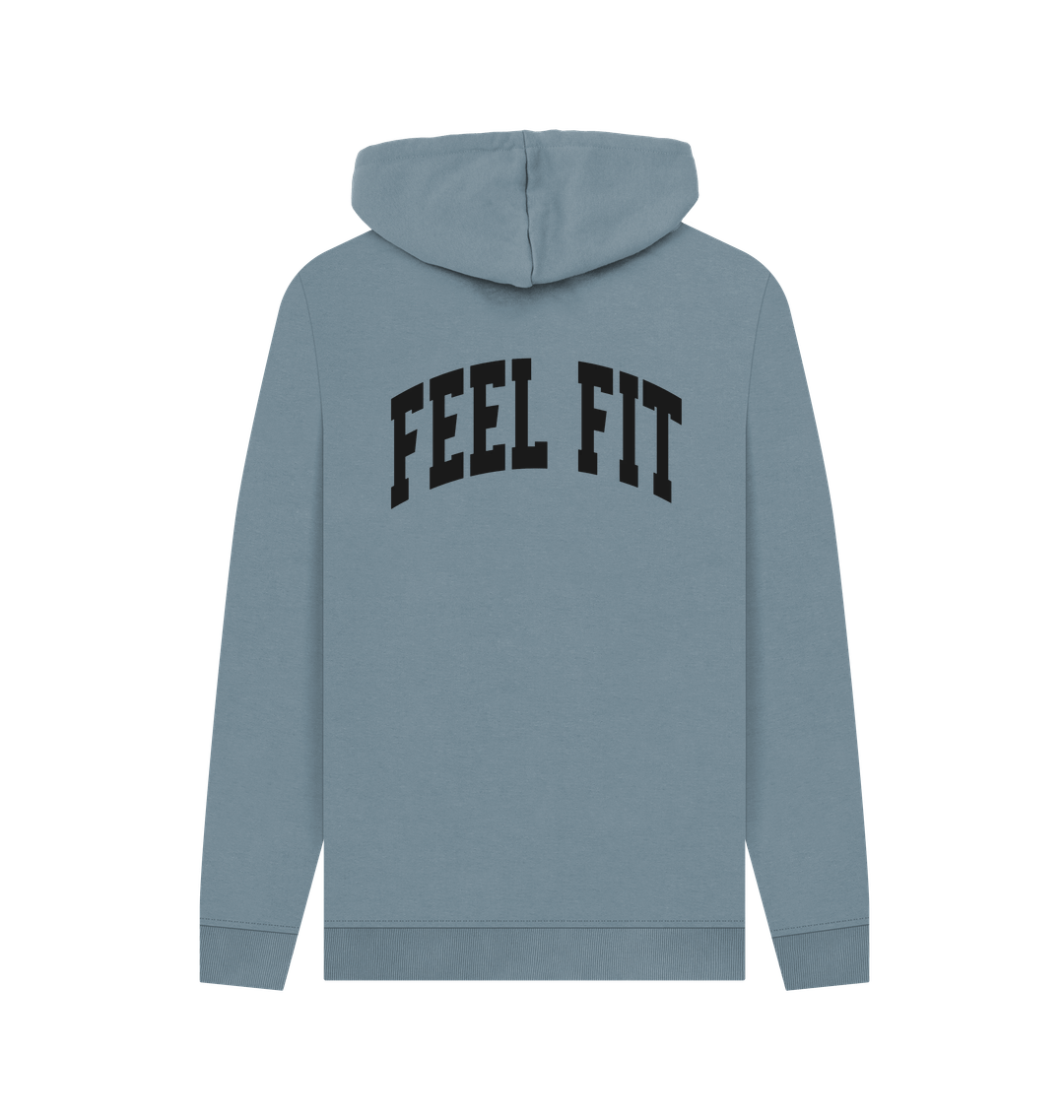 Stone Blue Printed Hoody Back