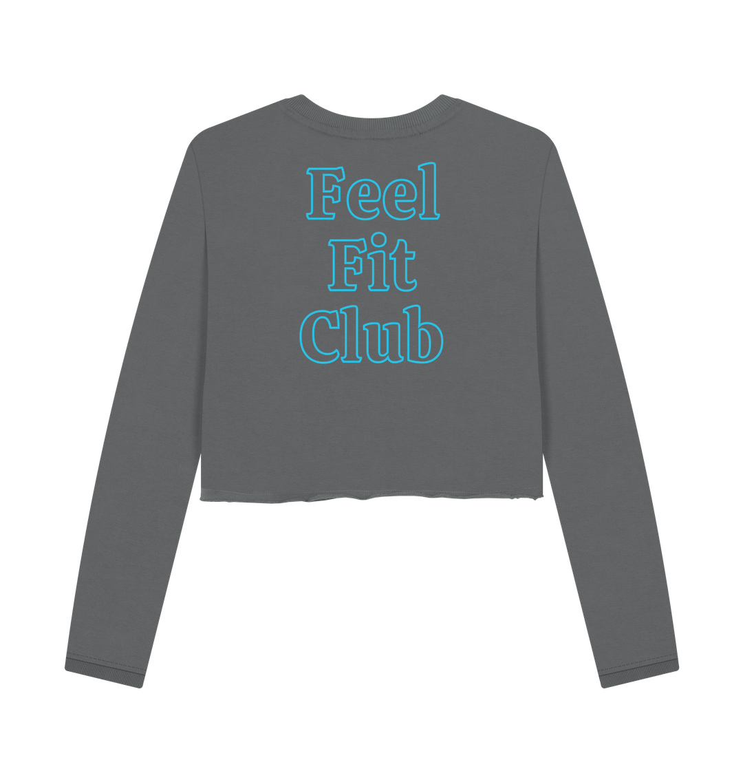Slate Grey Printed Boxy Jumpers Back