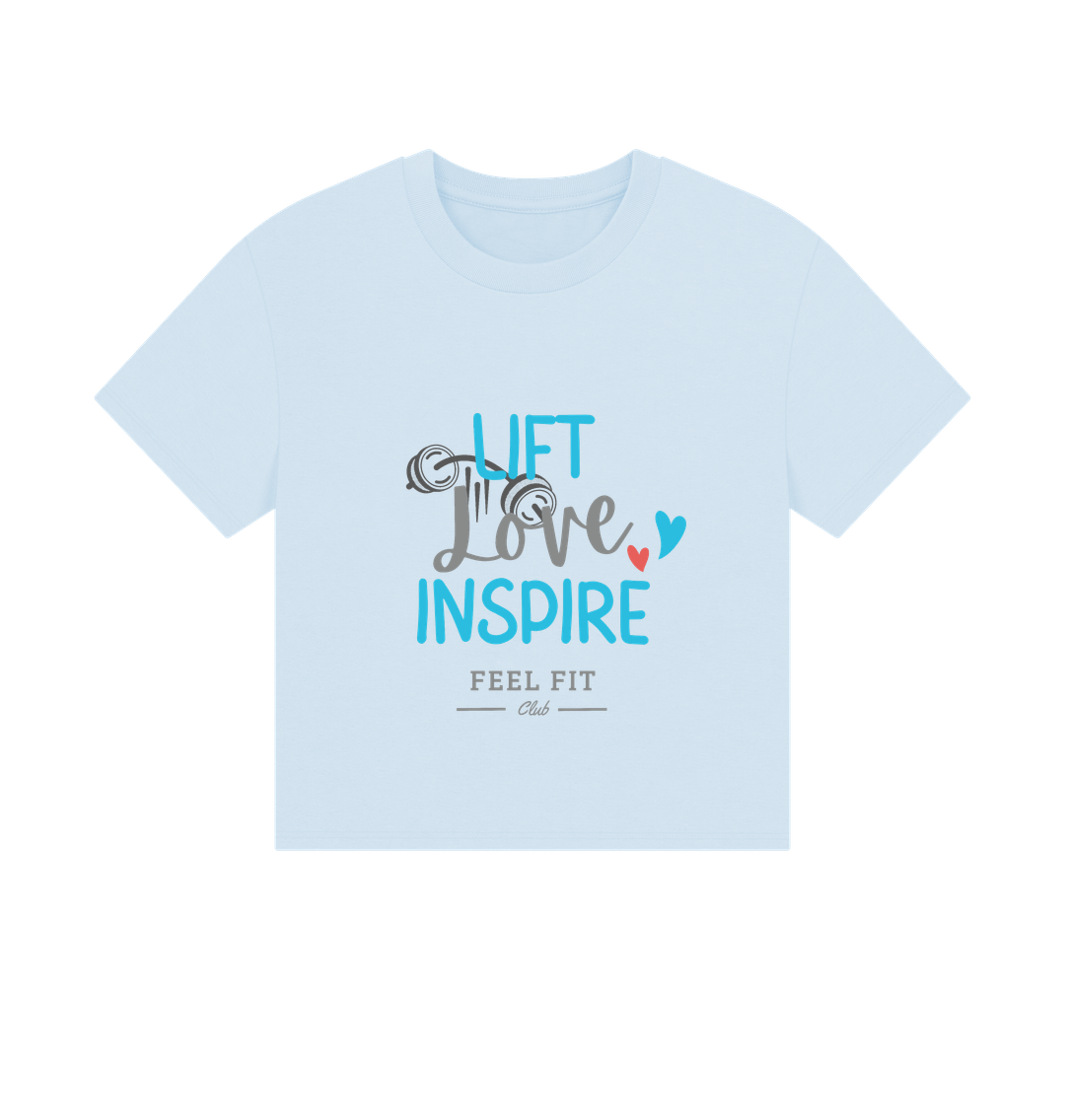 Sky Blue Printed T-shirt