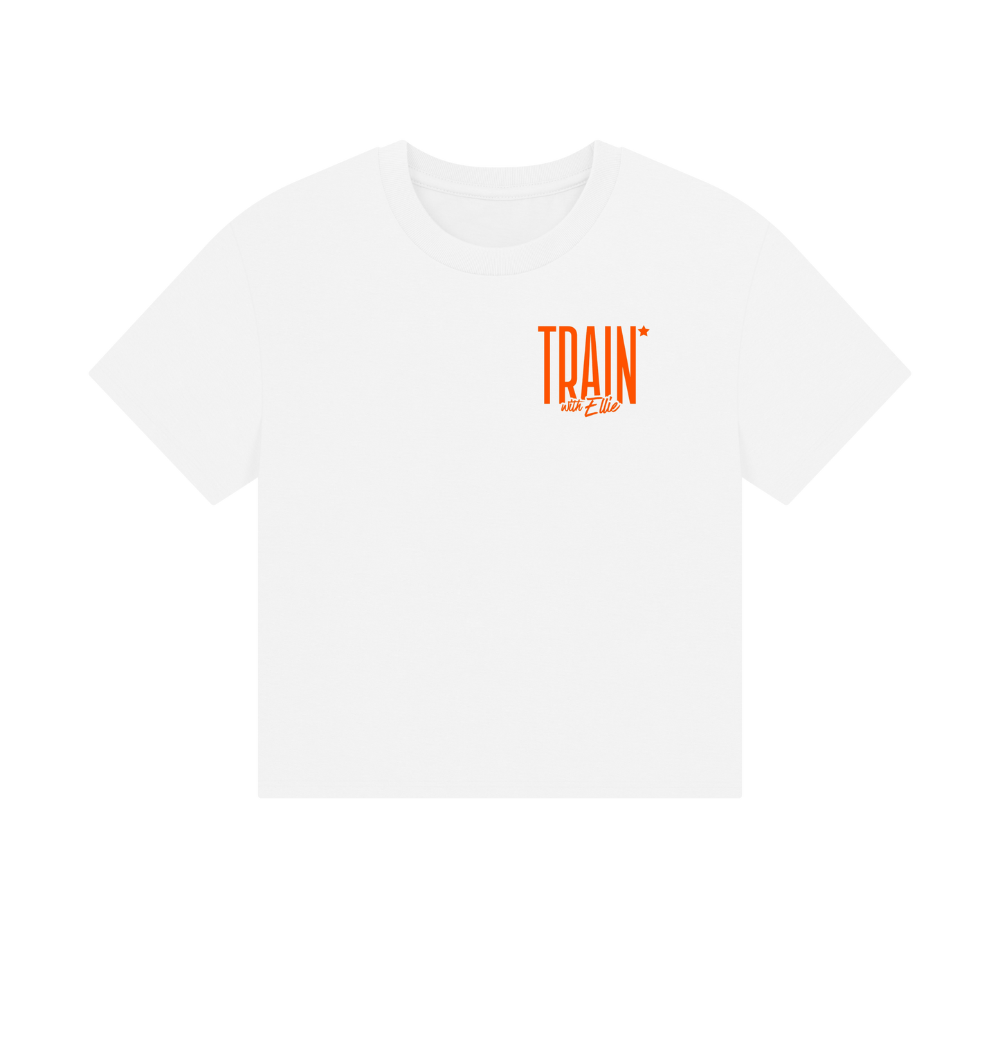 White Printed T-shirt Front