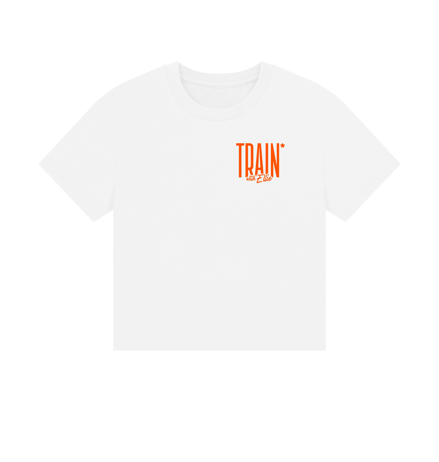 White Printed T-shirt Front