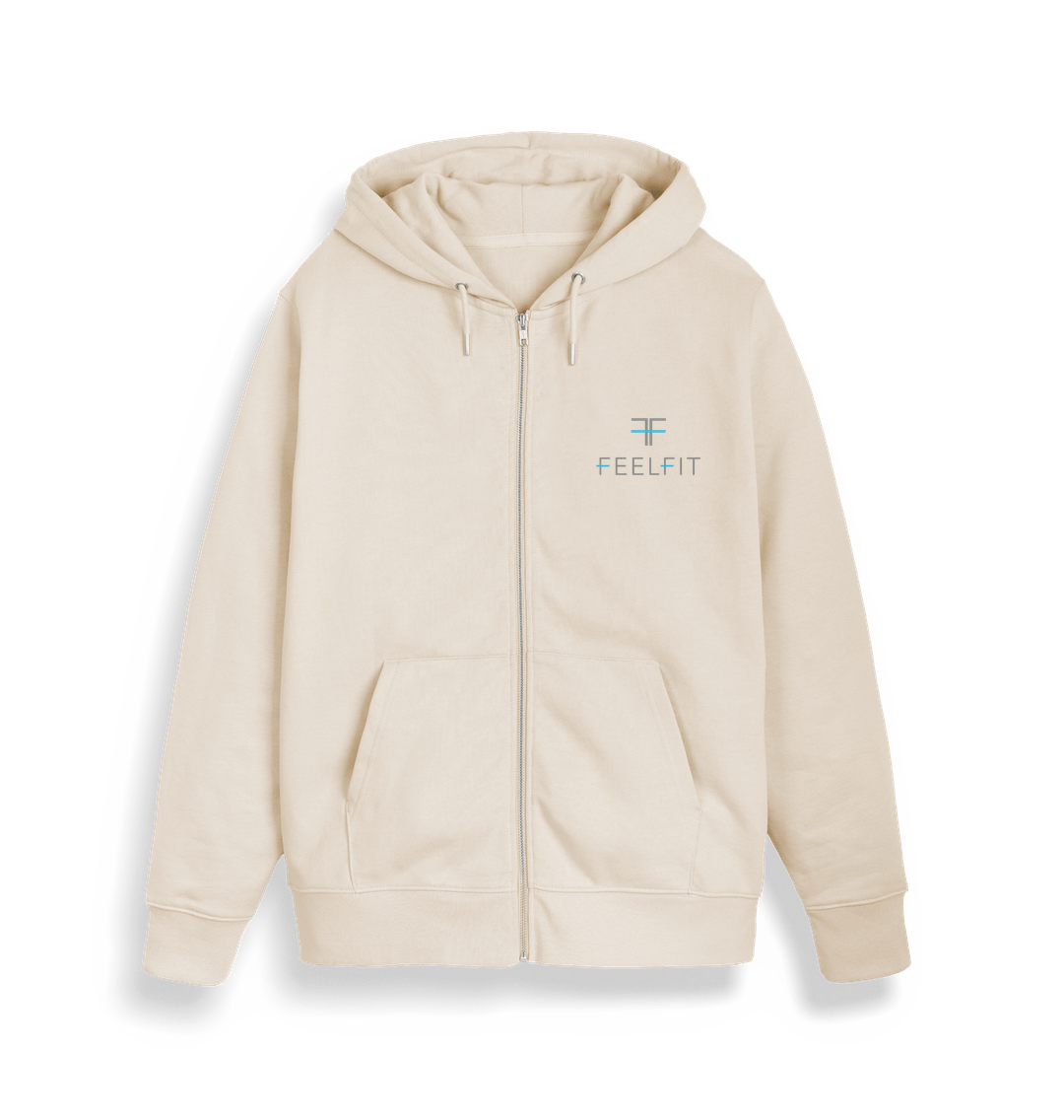 Feel Fit Zip Through Hoodie Natural Raw / XL