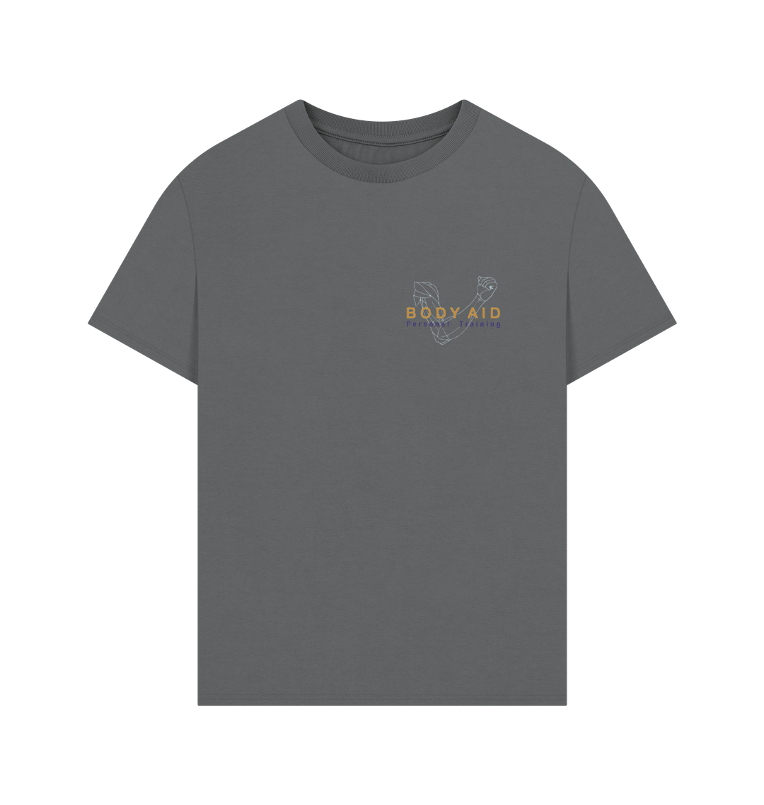 Slate Grey Printed T-shirt Front
