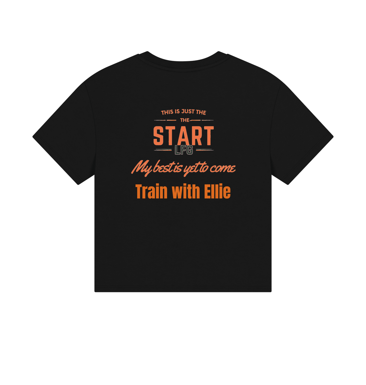 Black Printed T-shirt Back