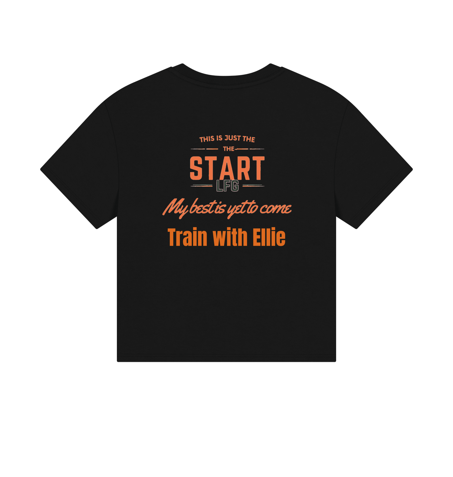 Black Printed T-shirt Back