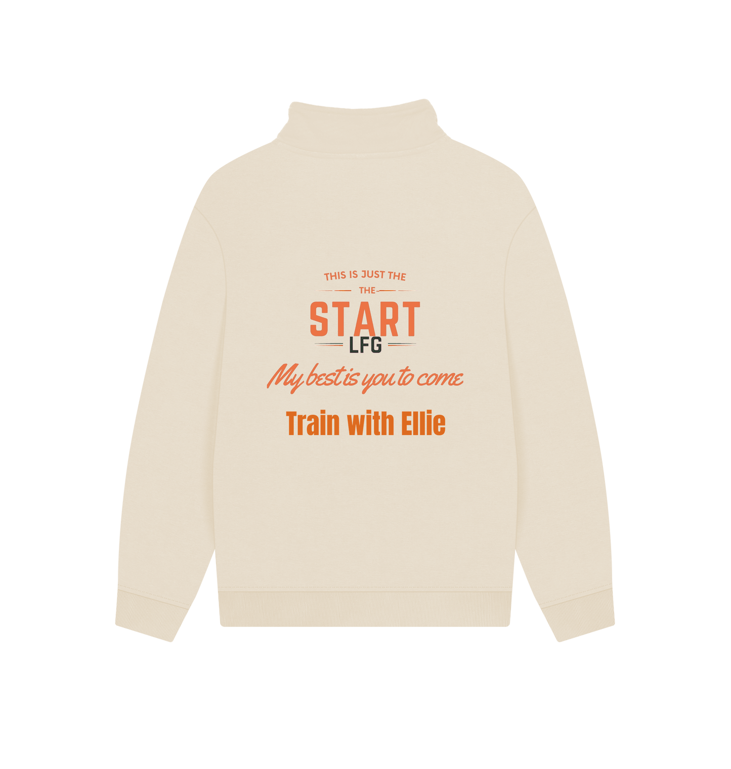 Oat Printed Sweater Back