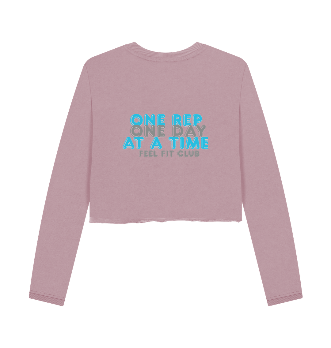 Mauve Printed Boxy Jumpers Back