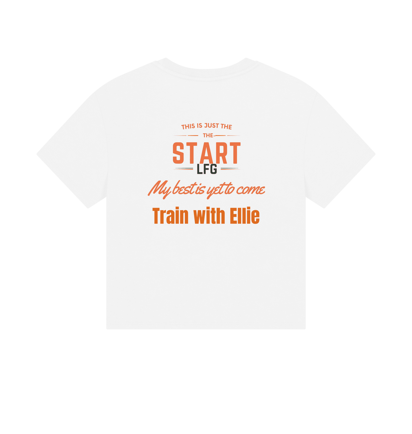 White Printed T-shirt Back