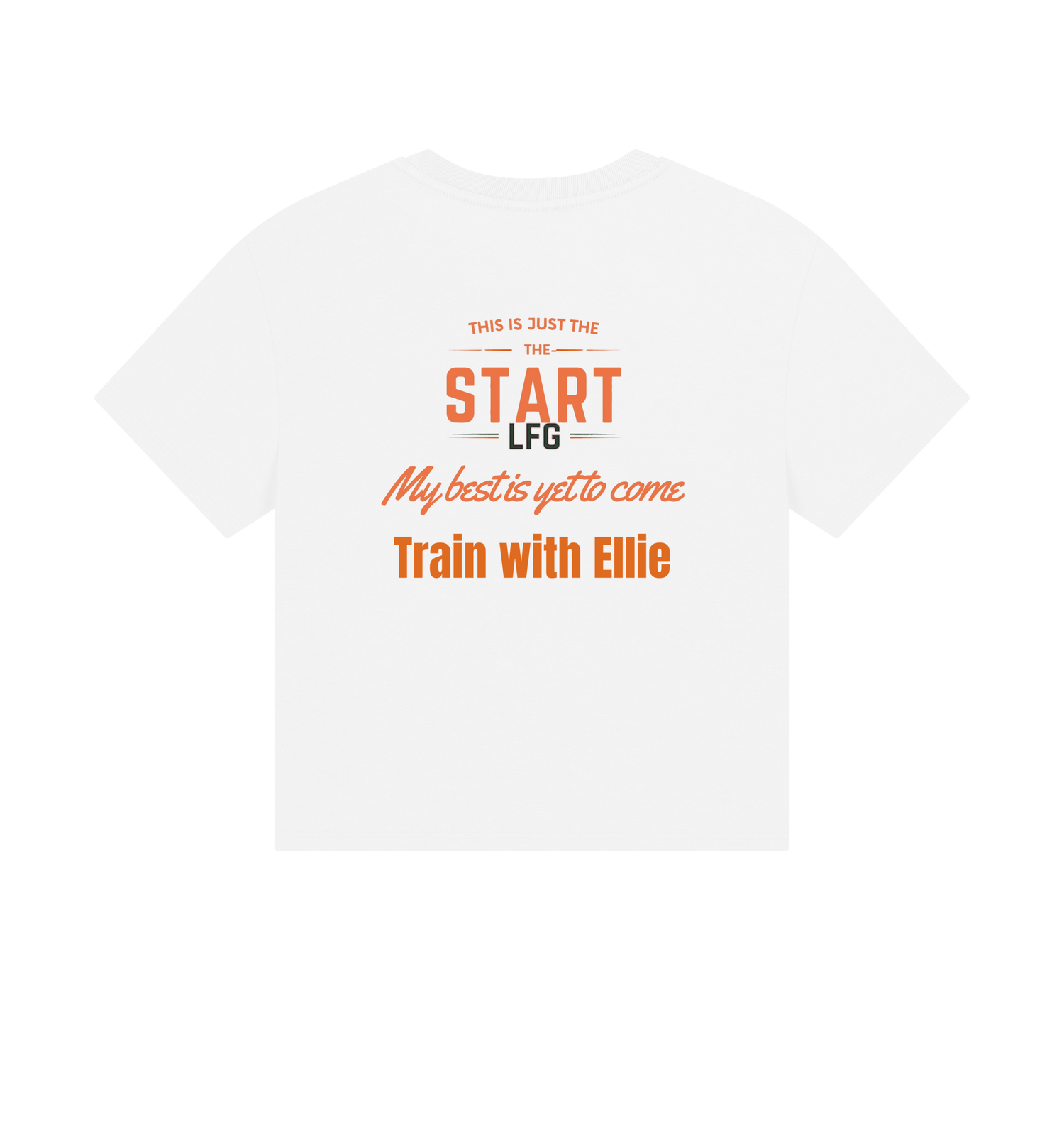 White Printed T-shirt Back