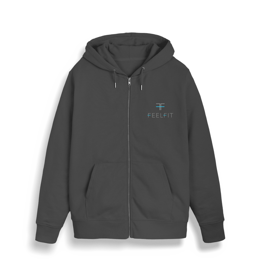 Feel Fit Zip Through Hoodie Anthracite / XL