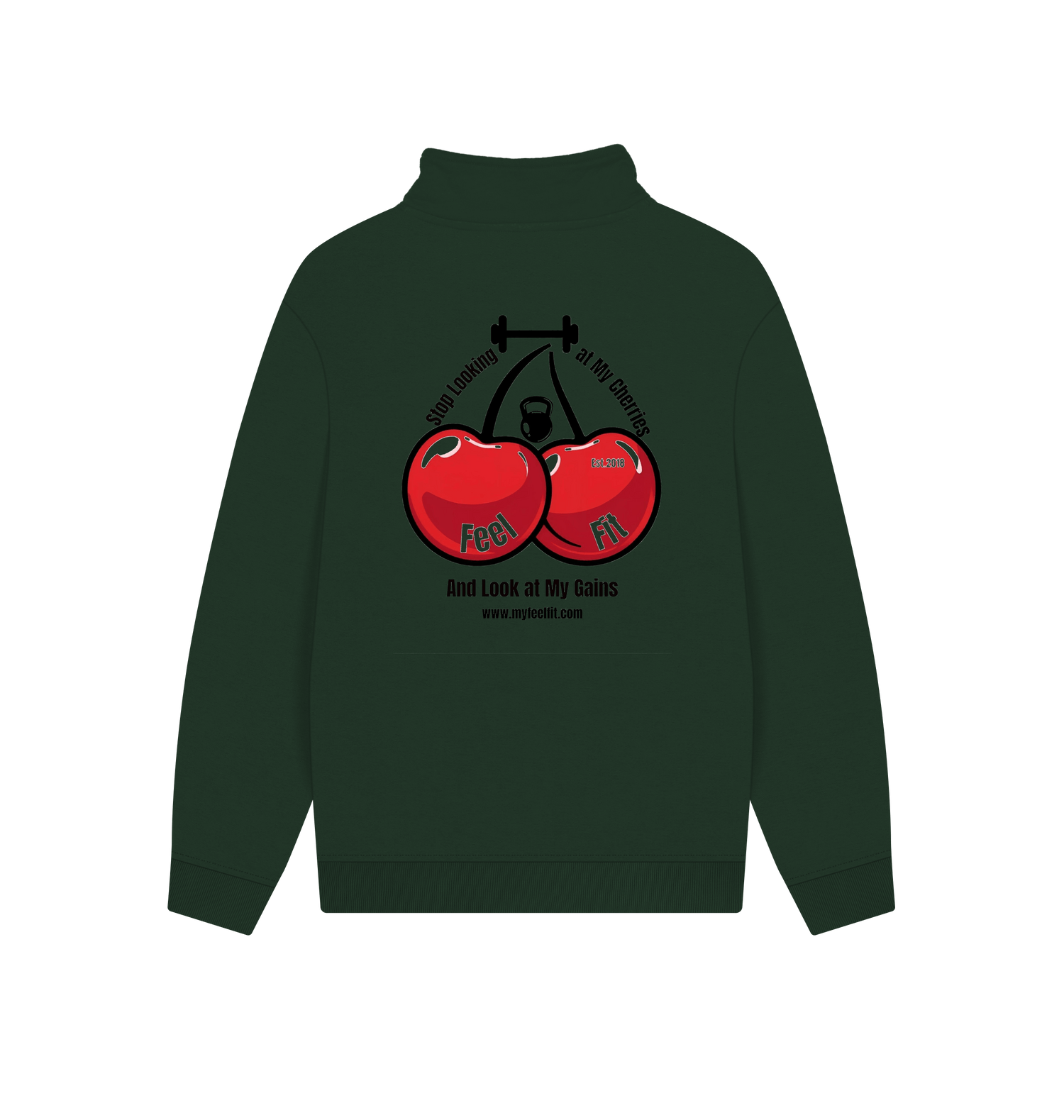 Evergreen Printed Sweater Back