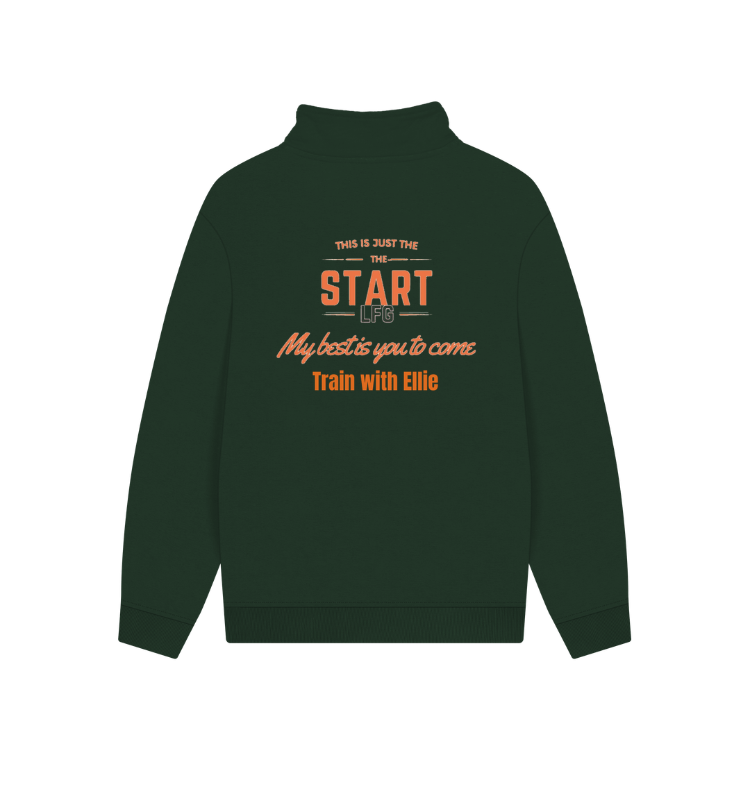 Evergreen Printed Sweater Back