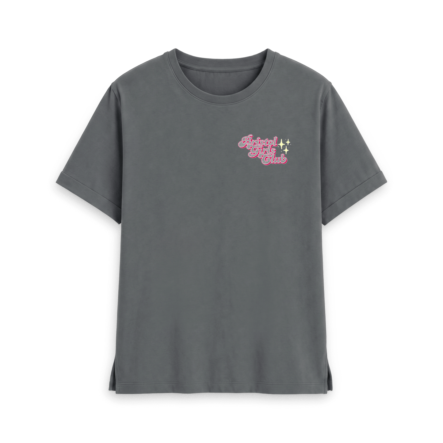Slate Grey Printed T-shirt Front