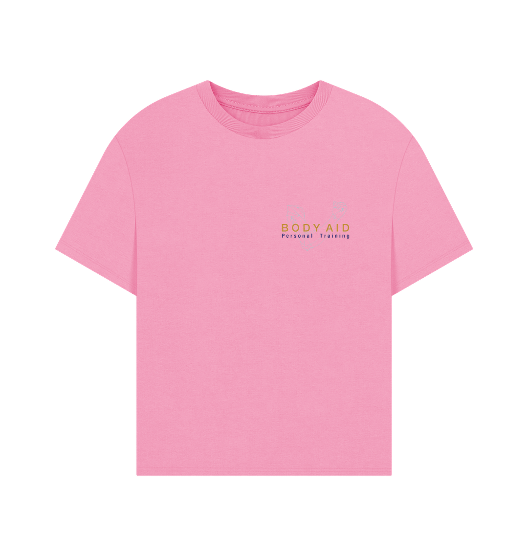Rose Pink Printed T-shirt Front