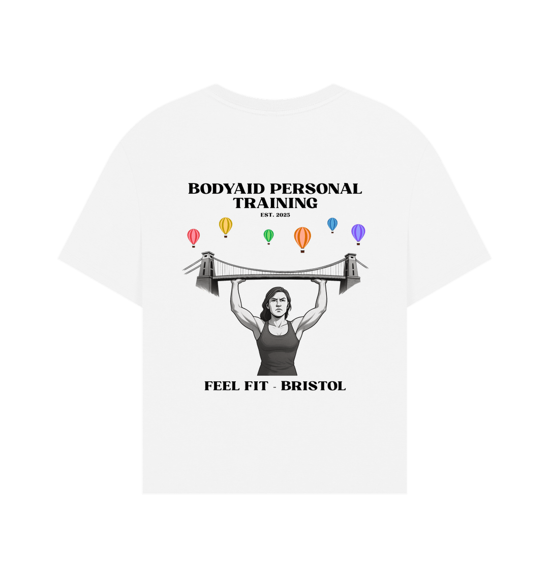 White Printed T-shirt Back