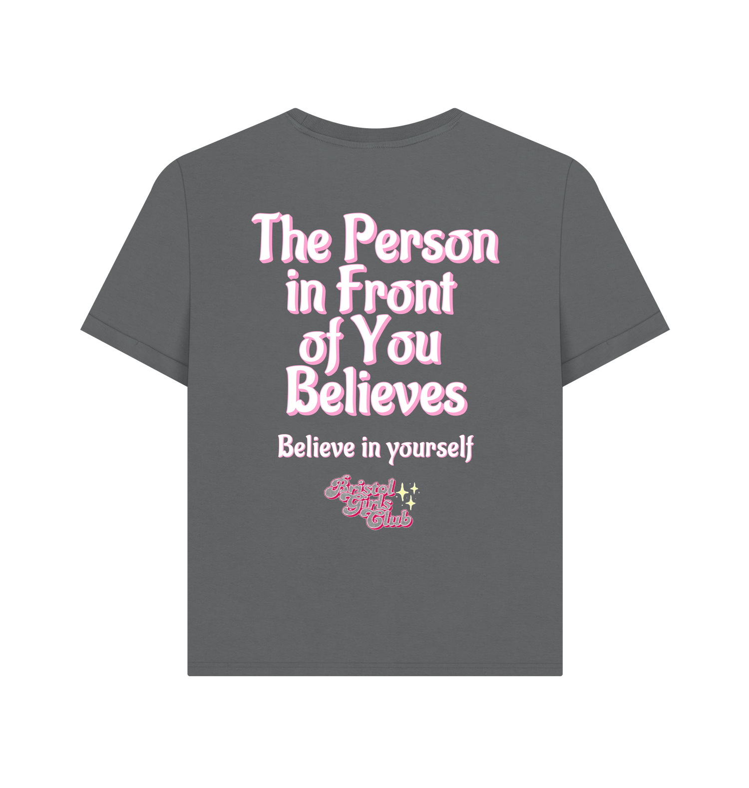 Slate Grey Printed T-shirt Back