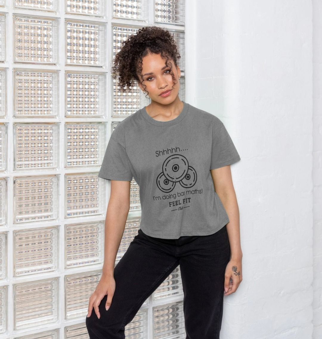 Feel Fit Club Bar Maths Boxy Oversized Tee 