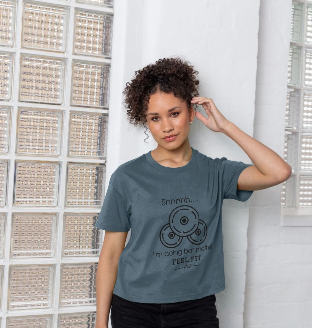 Feel Fit Club Bar Maths Boxy Oversized Tee 