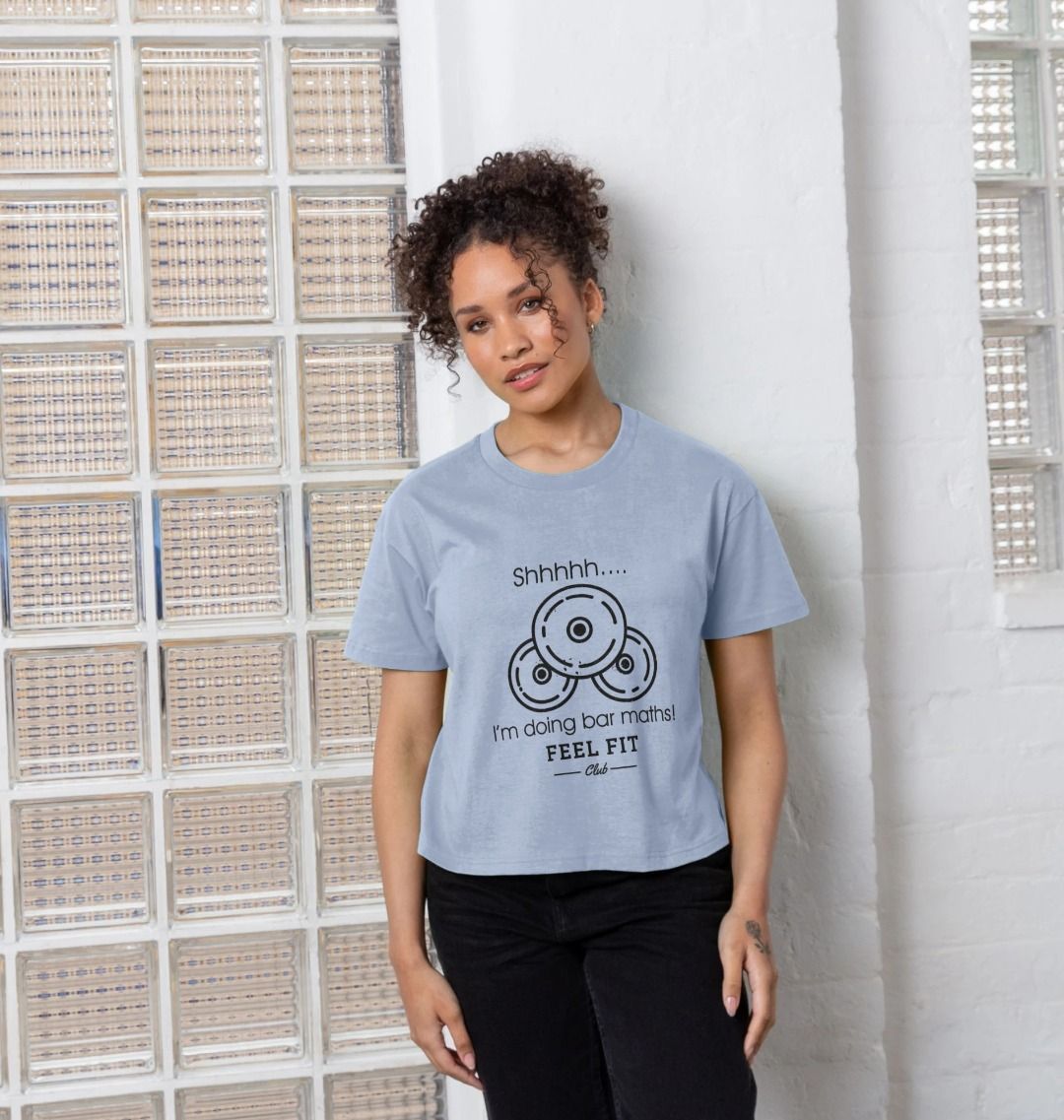 Feel Fit Club Bar Maths Boxy Oversized Tee 