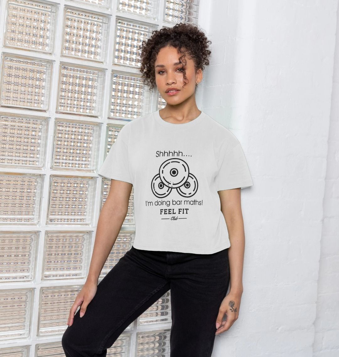 Feel Fit Club Bar Maths Boxy Oversized Tee 